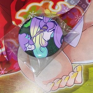 Pokemon Galarian Ponyta/Rapidash Pin 1.75” Hollz_Drawz  (ask to add to purchase)